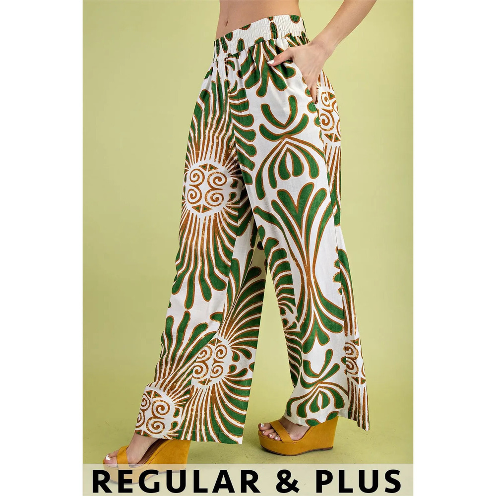 TG1650 G Gigio Print Wide Leg Pants Various Sizes - Picture 2 of 4